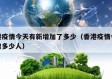 香港疫情今天有新增加了多少（香港疫情今天新增多少人）